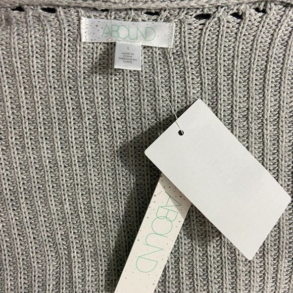 NWT ABOUND Light Grey Cardigan (L)‎ - Picture 6 of 8